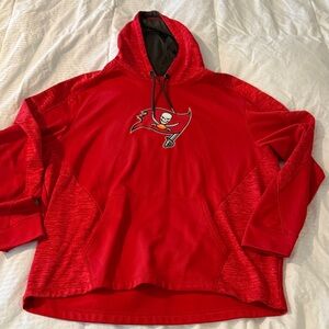 2xl Majestic thermabase Red Tampa Bay Buccaneers Hoodie